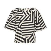Deconstructed Stripe Bluse