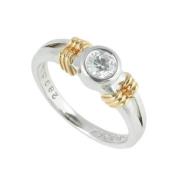 Pre-owned Solv Platinum Dior Ring