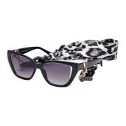 Shiny Black/Grey Shaded Sunglasses