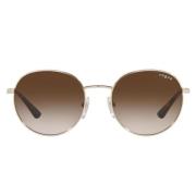 Pale Gold/Brown Shaded Sunglasses
