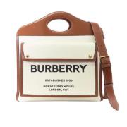 Pre-owned Hvit skinn Burberry veske