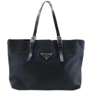 Pre-owned Svart lerret Prada Tote