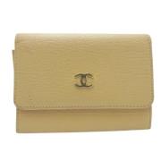 Pre-owned Beige Laer Chanel Case