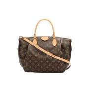 Pre-owned Brunt lerret Louis Vuitton Turenne