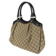 Pre-owned Beige Canvas Gucci Tote