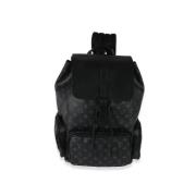 Pre-owned Svart lerret Louis Vuitton ryggsekk