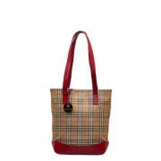 Pre-owned Rodt skinn Burberry Tote