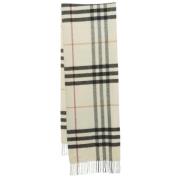 Pre-owned Beige Cashmere Burberry skjerf