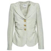 Pre-owned Armani Blazer-kolleksjoner i gratt stoff