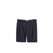 Blå Gant Relaxed Twill Shorts Shorts
