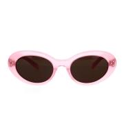 Glamorøse Cat-eye Solbriller i Opal Pink