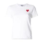 Brodert hjerte logo T-skjorte