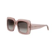 Rosa solbriller med brune gradientlinser