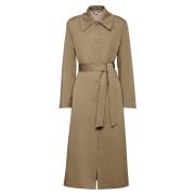 Oversized Trench Coat med Skulderstropper