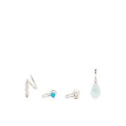 Blå Acqua Piercing Sett - Eksklusive smykker for kvinner