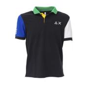 Tricolor Fluo Stretch Polo Shirt