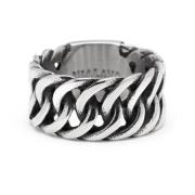 Men's Stainless Steel Curb Chain Ring