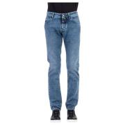 Komfortable Denim Jeans med Unike Detaljer