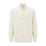 Corduroy Skjorte, Off-White, Klassisk Stil