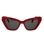 YSLew Wave Solbriller Rød