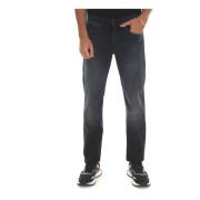 Slim Fit Stone Washed Denim Jeans