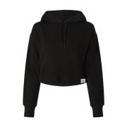 Sort Rib Mix Sweatshirt for Kvinner