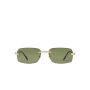 Ct0271S Solbriller - Grønne Linser, Firkantet Form