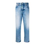 Høytlivs straight-leg jeans