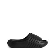 Sorte flate sko Slides & Thong
