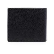 Svart Hammered Skinn Billfold Lommebok