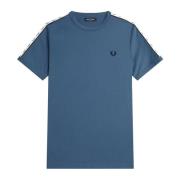 Taped Ringer T-Shirt, Midnight Blue