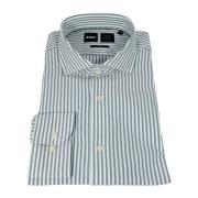 Herre Slim Fit Stripet P-HANK-spread-C1-222 Skjorte