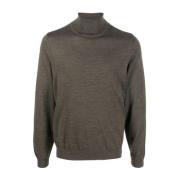 Slim Fit Ull Turtleneckgenser