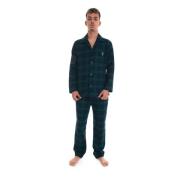 Knappet Glencheck Pyjamas for Menn