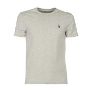 Bomull Logo T-Shirt Marl Grey