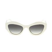 Solbriller med uregelmessig form og elegant design
