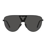 Trendy Metallsolbriller med Mørkegrå Linser