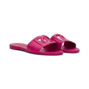 Fuchsia Gummi Slip-On Sandal