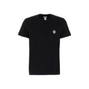 Sorte T-skjorter og Polos fra Dolce Gabbana