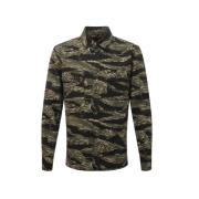 Camouflage Skjorte med Lange Ermer