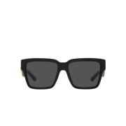 Luksuriøse svarte acetat solbriller