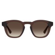 Gjennomsiktig brun pute design solbriller
