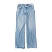 Mid Blue Utvidet Ben Jeans