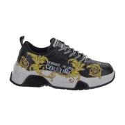 Barocco Print Skinn Sneakers for Menn - Størrelse 42