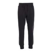 Sorte bomullsfleece sweatpants