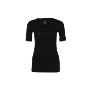 Høykvalitets Basic-Shirt Midnight Black 900