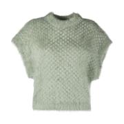 Metallic Mohair Vest