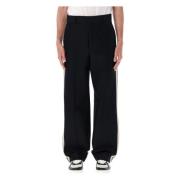 Sort/Hvit Stripete Track Pants Aw23