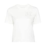 Hvite T-skjorter og Polos med brodert logo