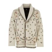 Brodert Jacquard Bandana Cardigan